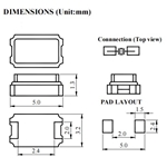 QCM20-21AF18-48.000MHz,5032mm,48M,QVS無源晶振